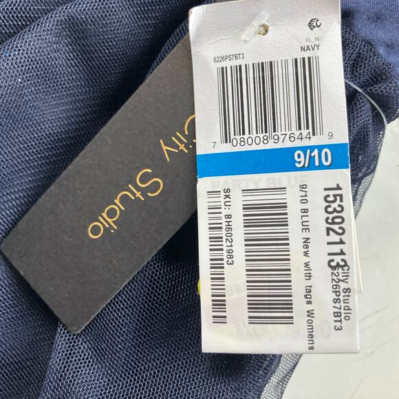 NWT City Studio Lace Tulle Tiered Mini Party Dress Size 9/10 Fairy Whimsygoth - Picture 7 of 8